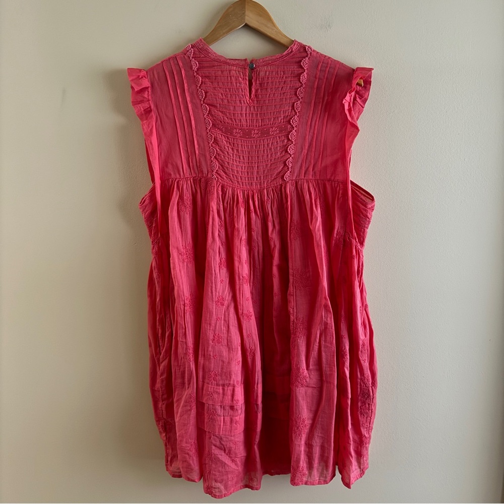 Free People Coral Pink Mini Dress - Picture 7 of 7